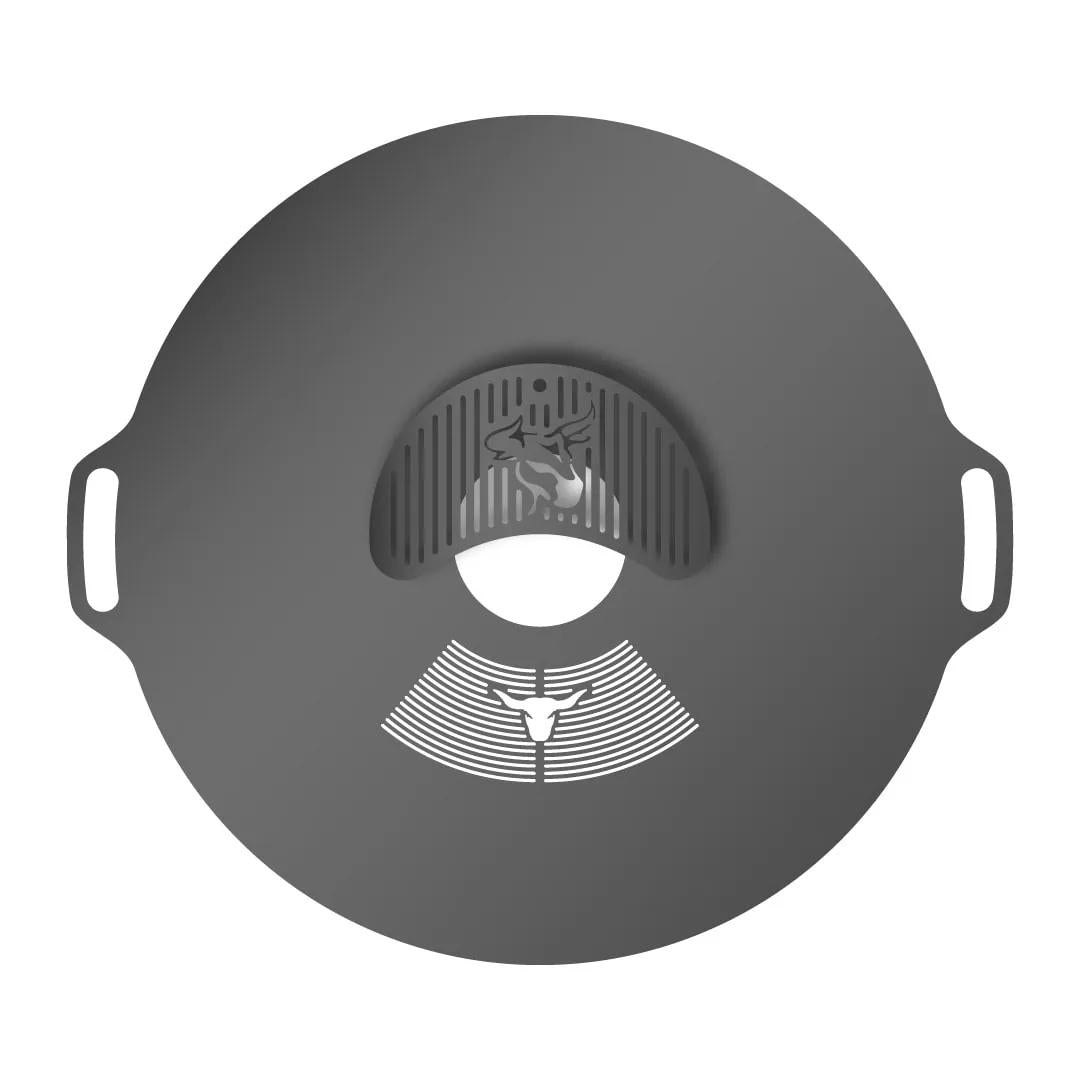 Feuerplatte Unikat mit Logo oder Gravur