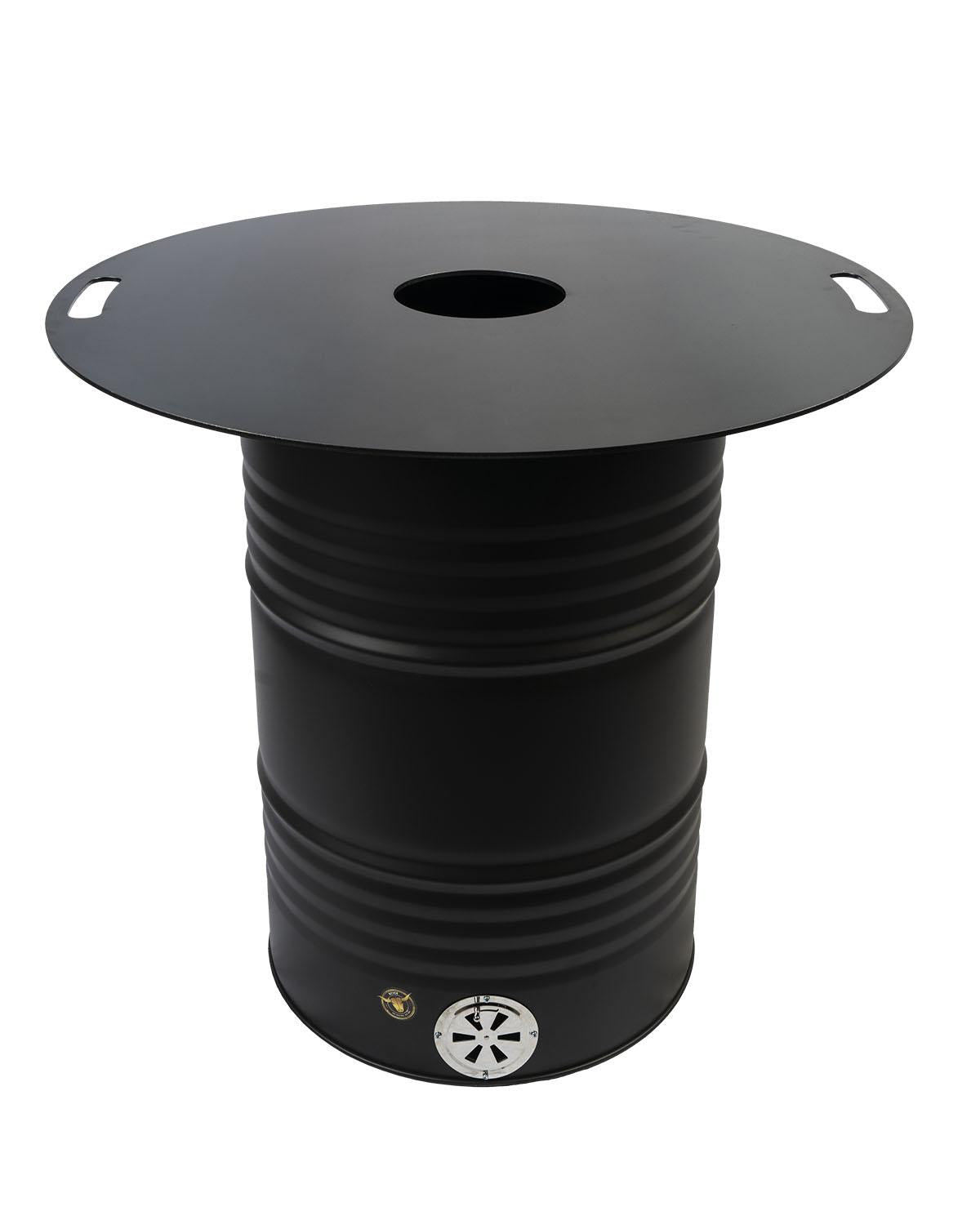 Komplettset - Feuertonne mit 80cm Feuerplatte und 5mm Stärke