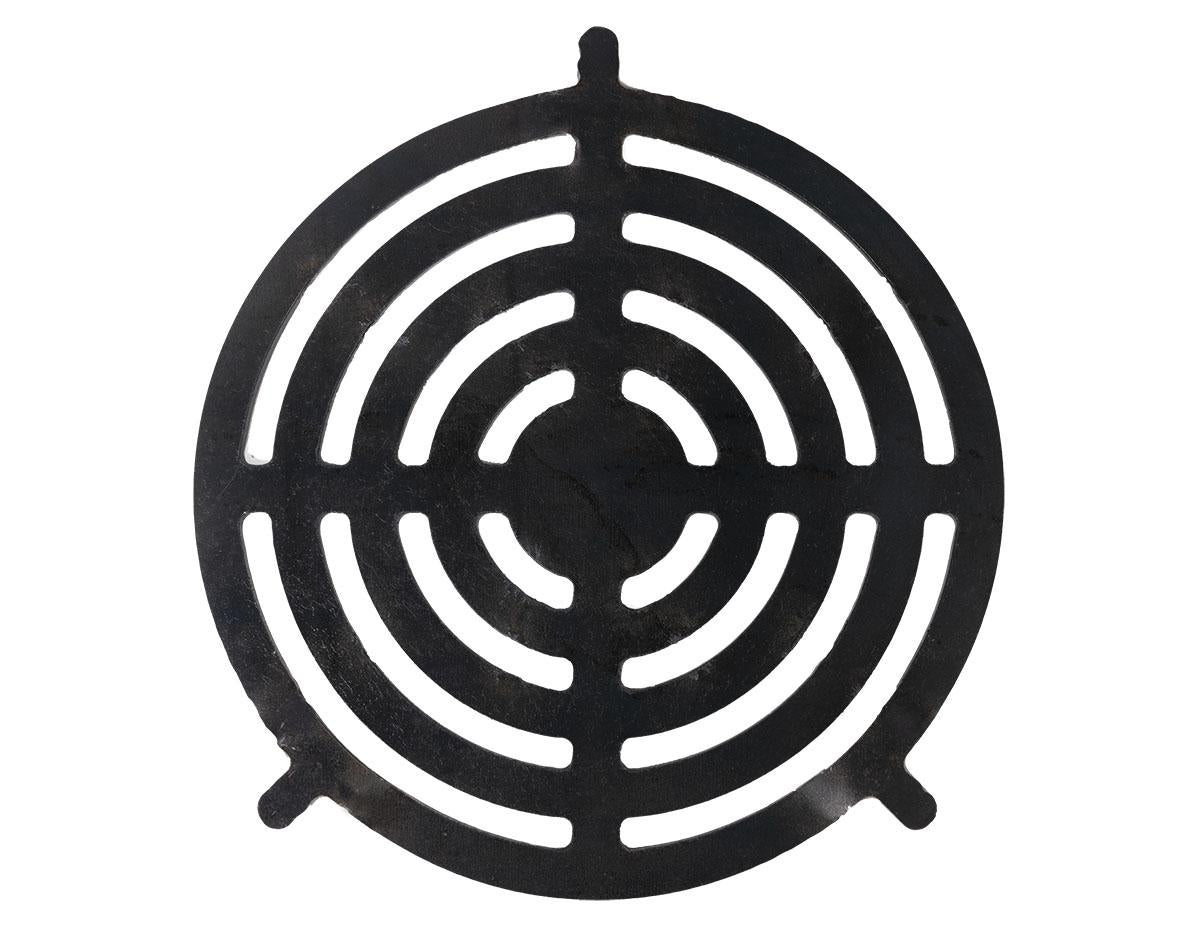 Grilleinsatz "Zielscheibe"  Ø 20cm für Feuerplatte (mit Halterung)